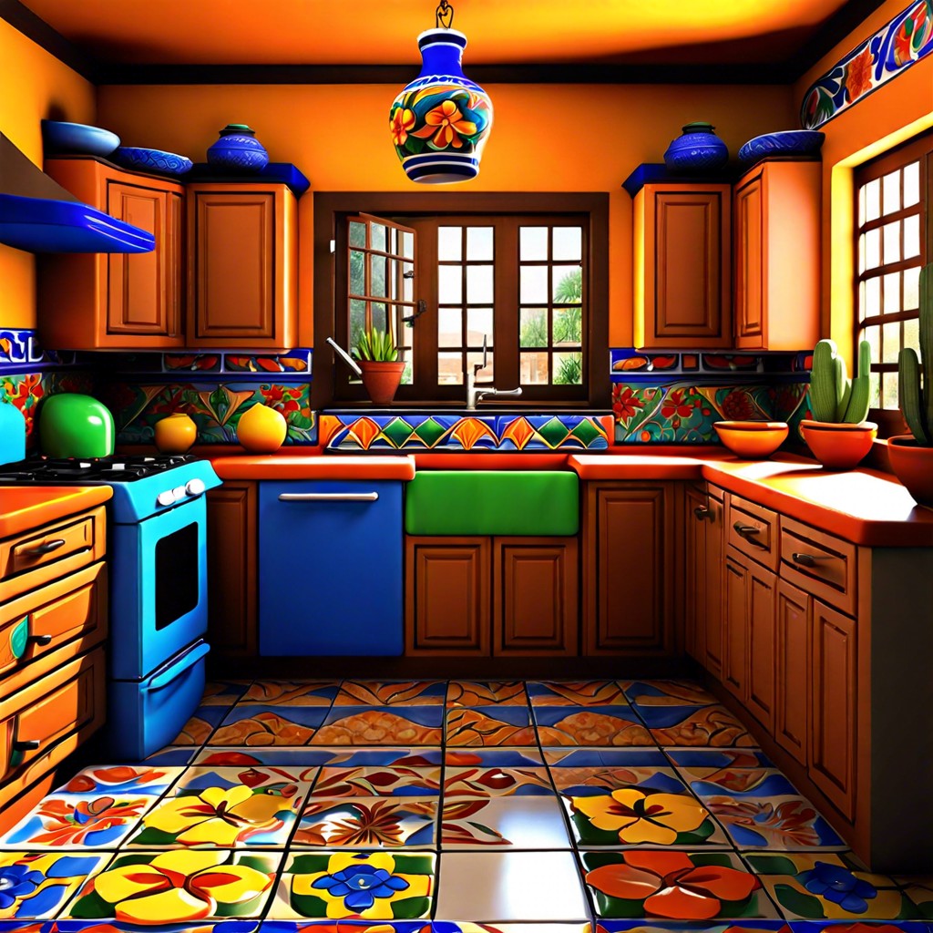 talavera tile accents