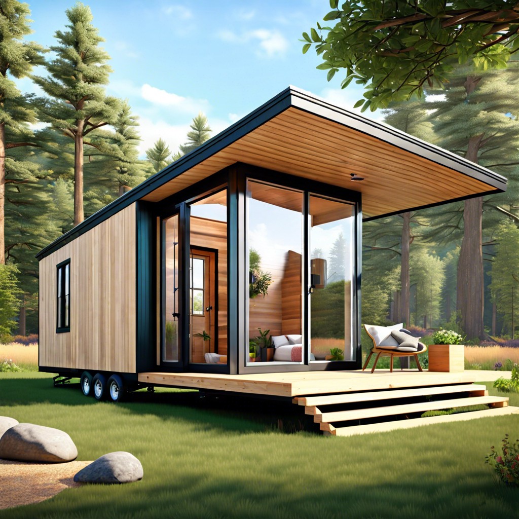 tiny house with retractable walls