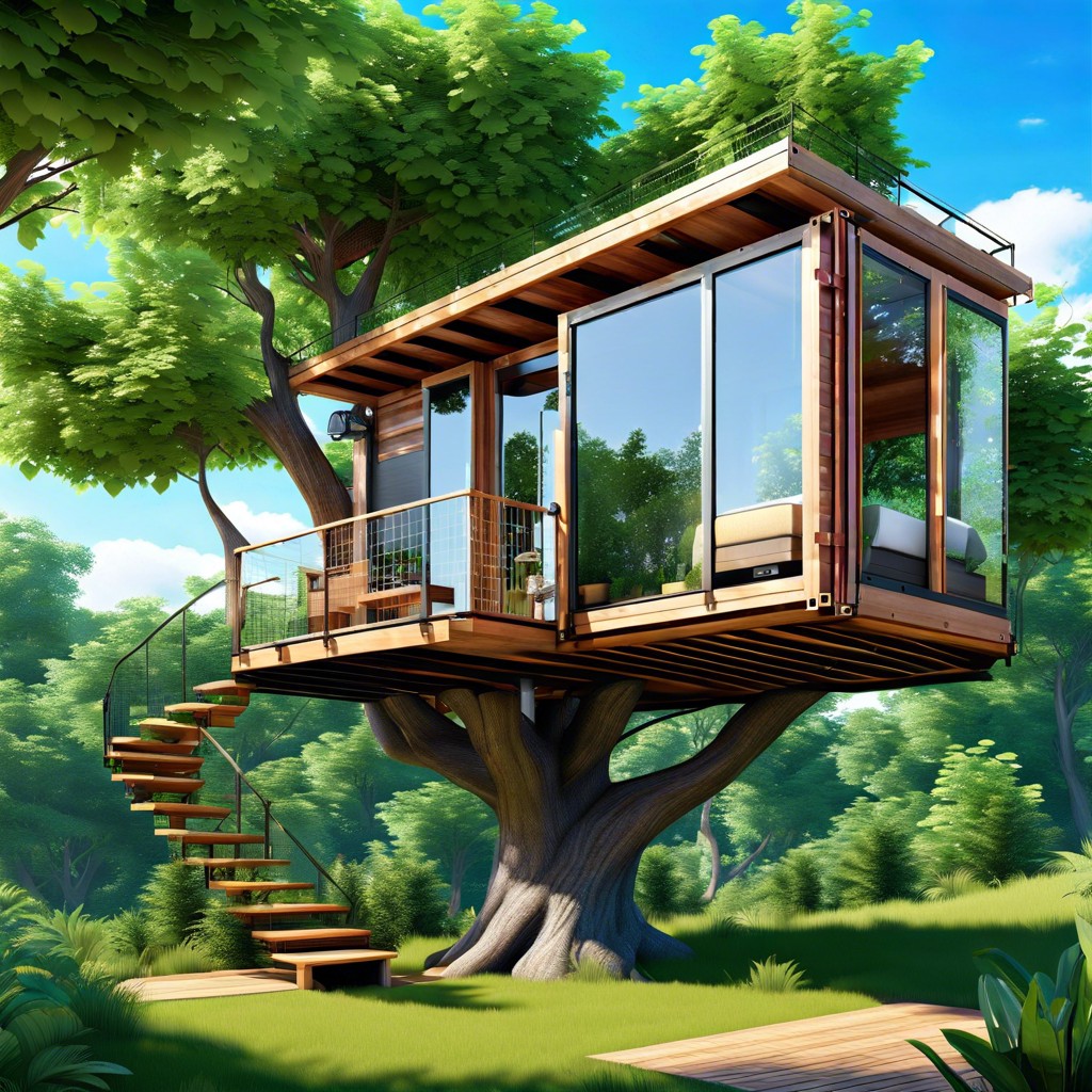 treehouse container retreat