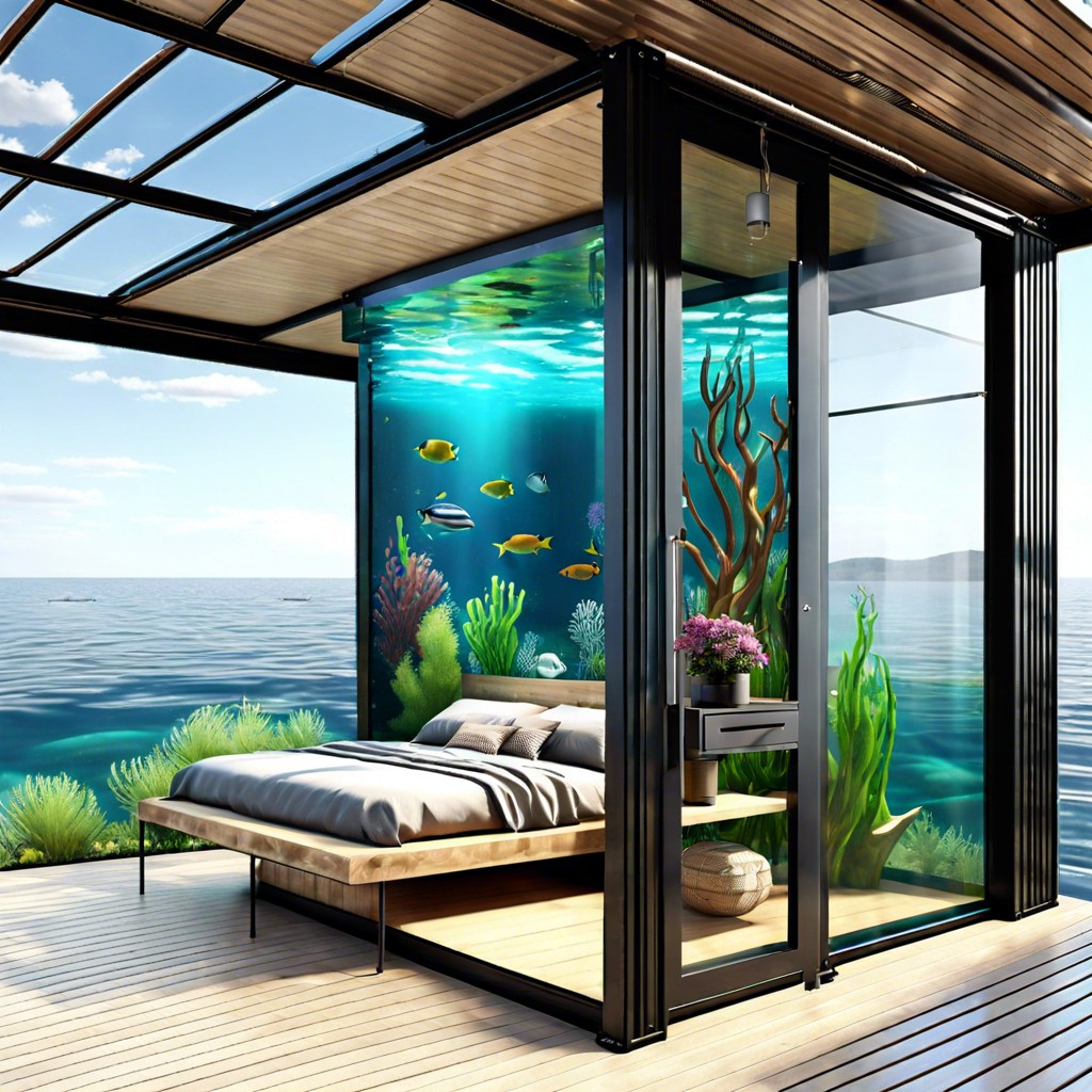 underwater glass extension