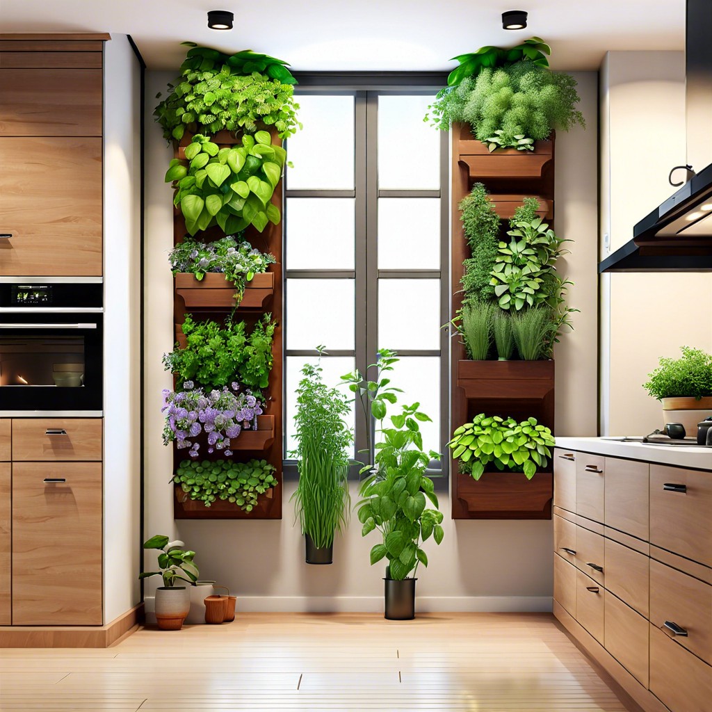 vertical indoor herb garden