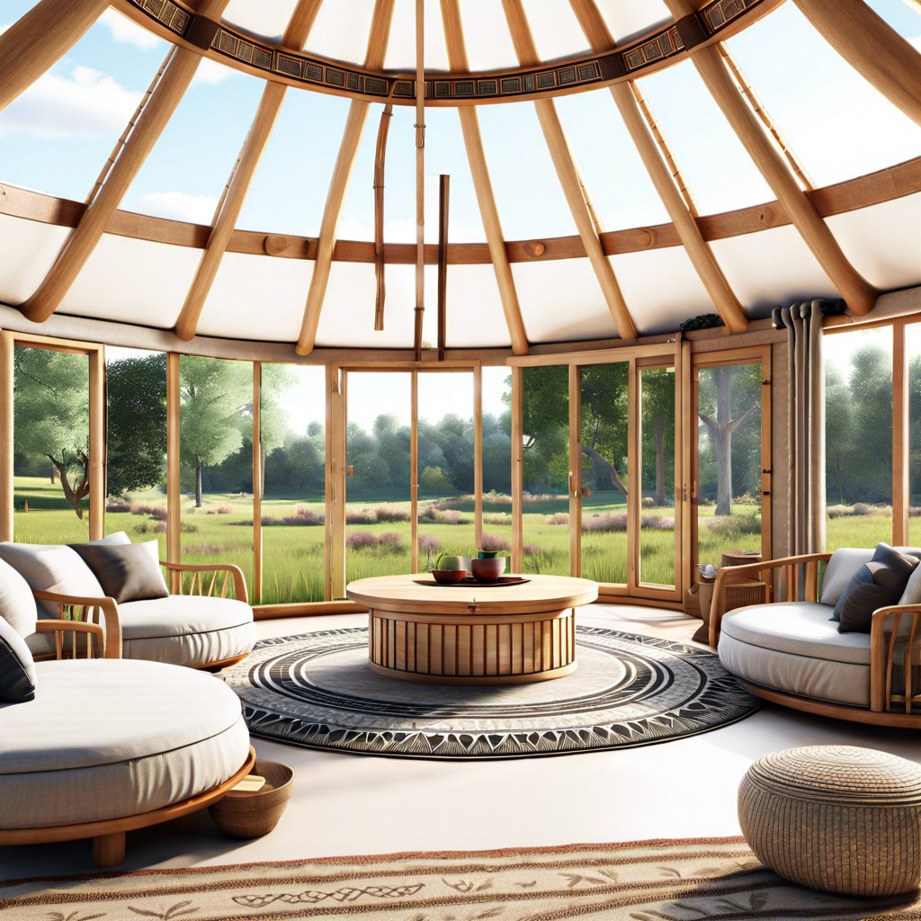 yurt inspired circular home