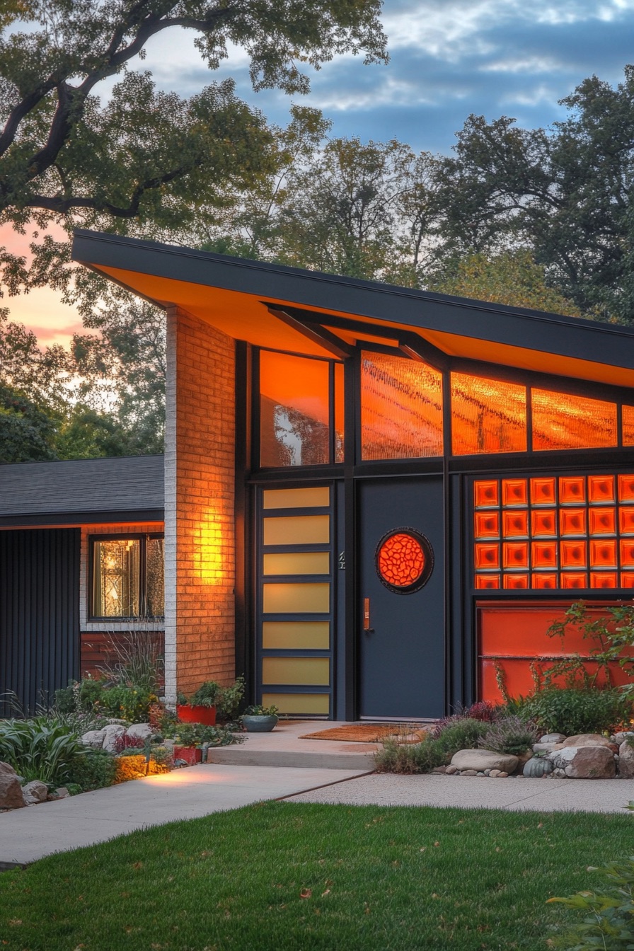 mid century modern house with clerestory windows 2