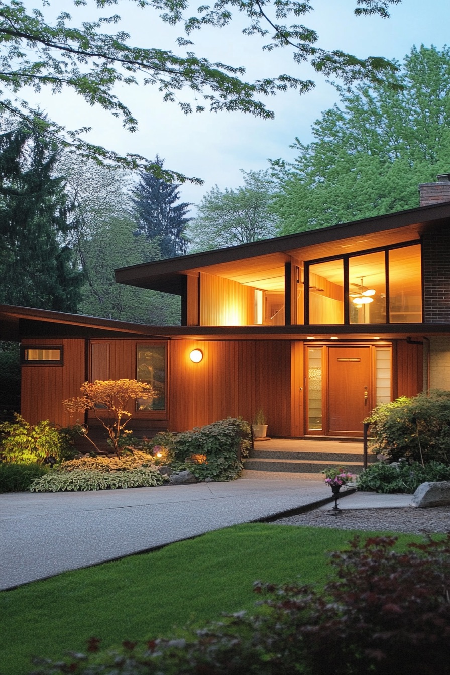 mid century modern house with clerestory windows 4