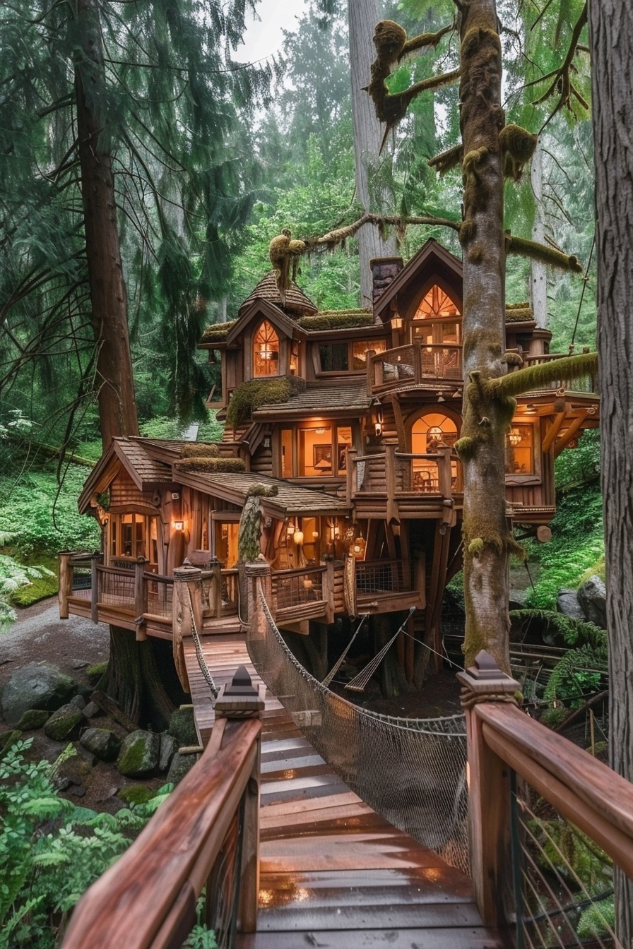 treetop cabin mansion