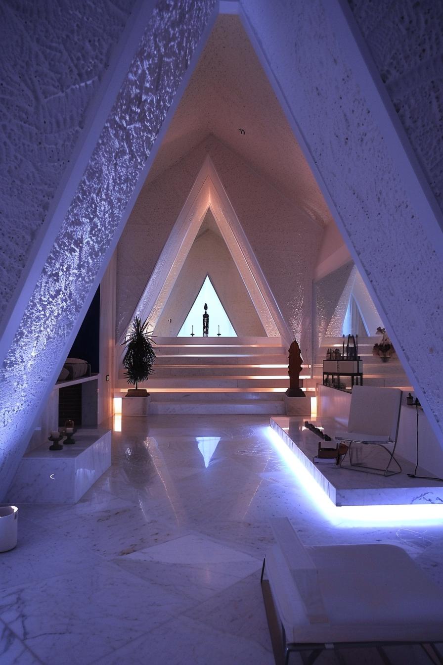 a frame futuristic interior