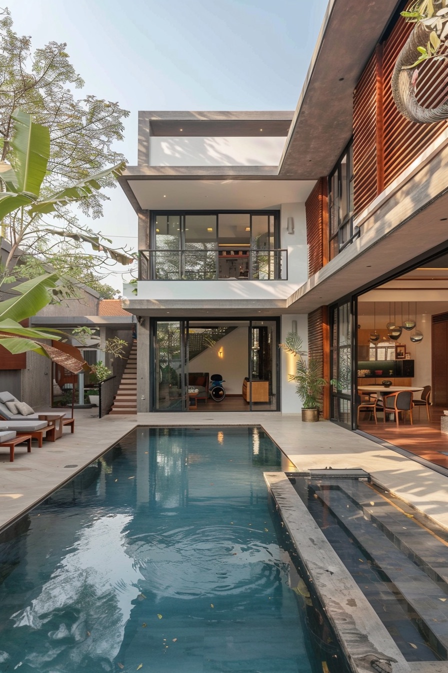 courtyard house pool