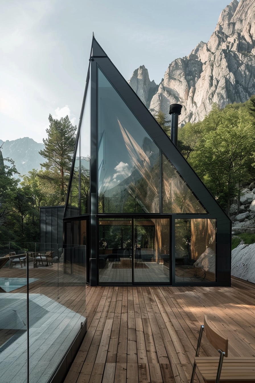 geometric cabin