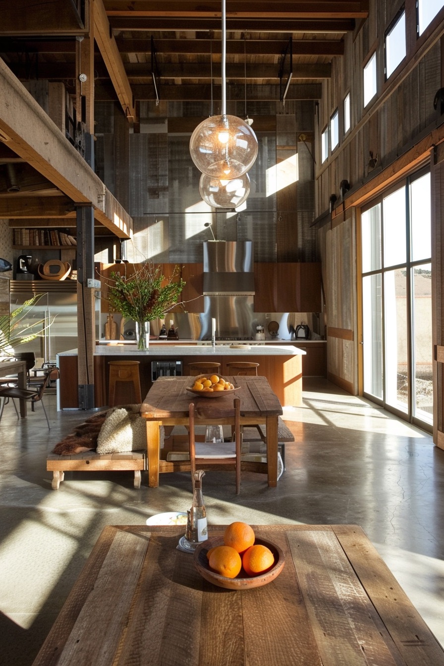 scandi rustic barn home interior