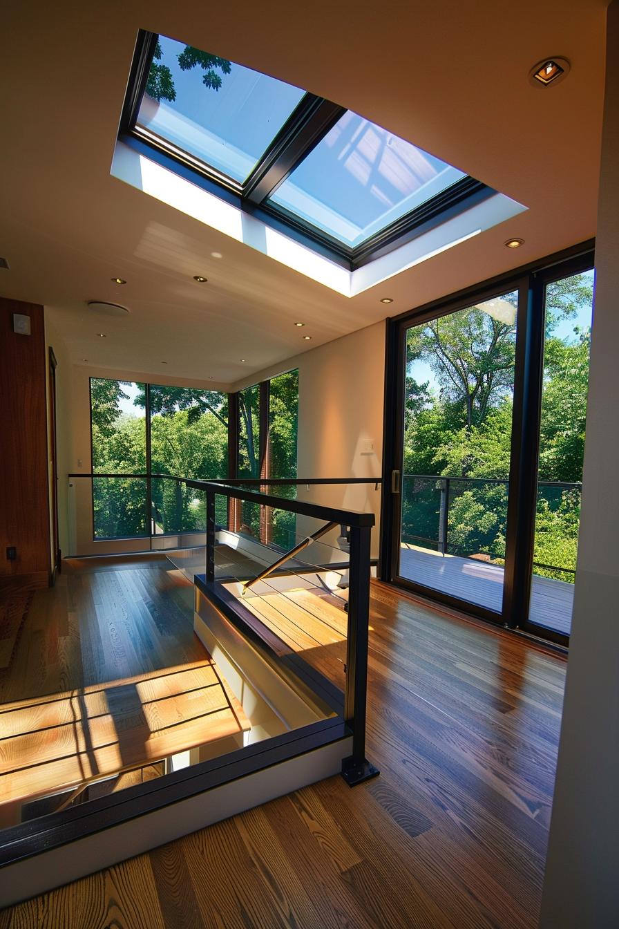 a frame roof skylight