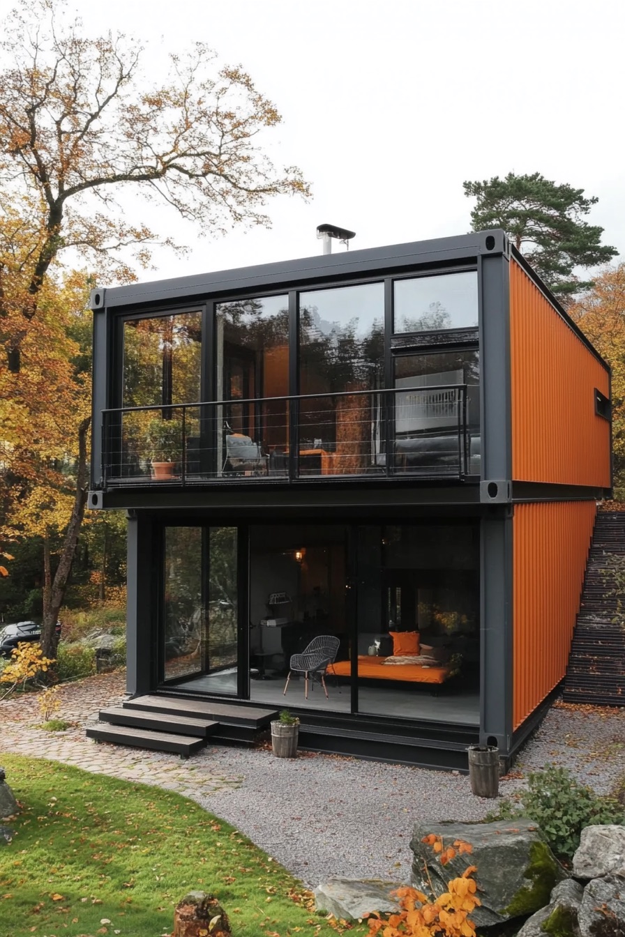 shipping container house minimalist 2