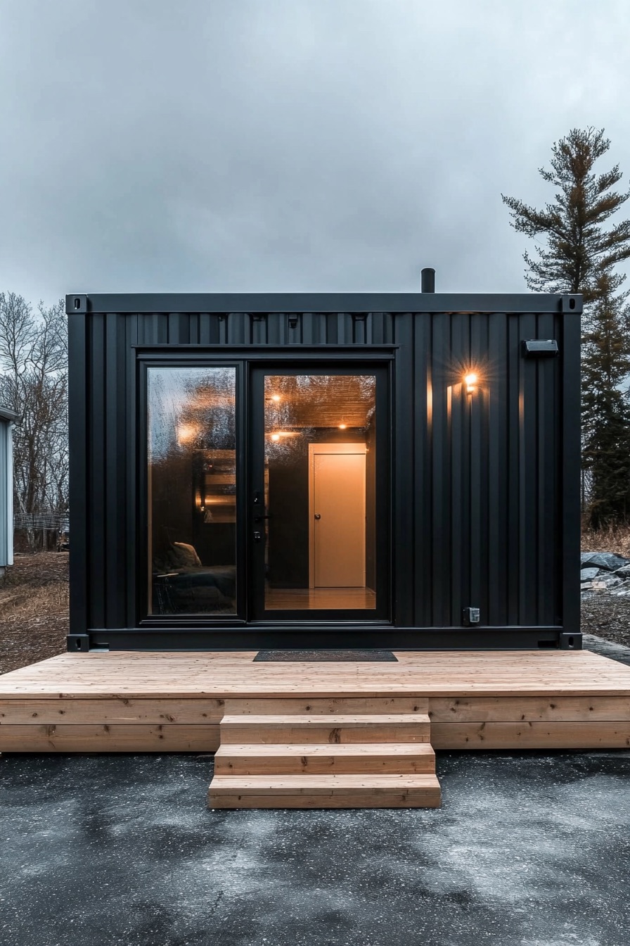 shipping container house minimalist 3