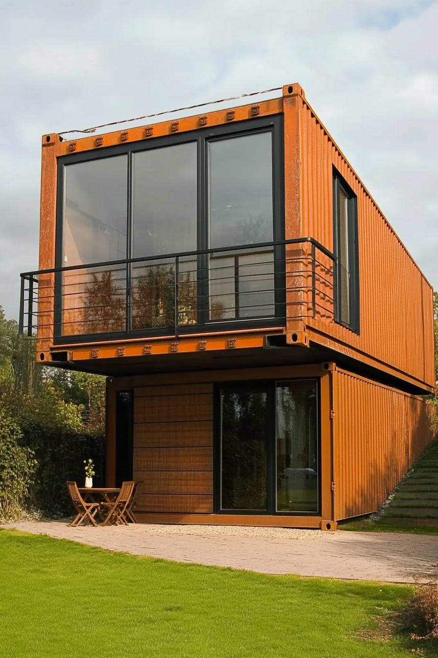 shipping container house minimalist 4