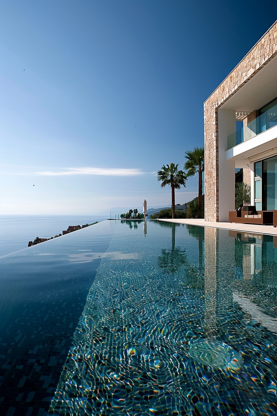 mediterranean mansion infinity pool 3