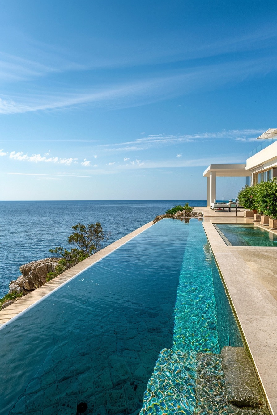 mediterranean mansion infinity pool 4