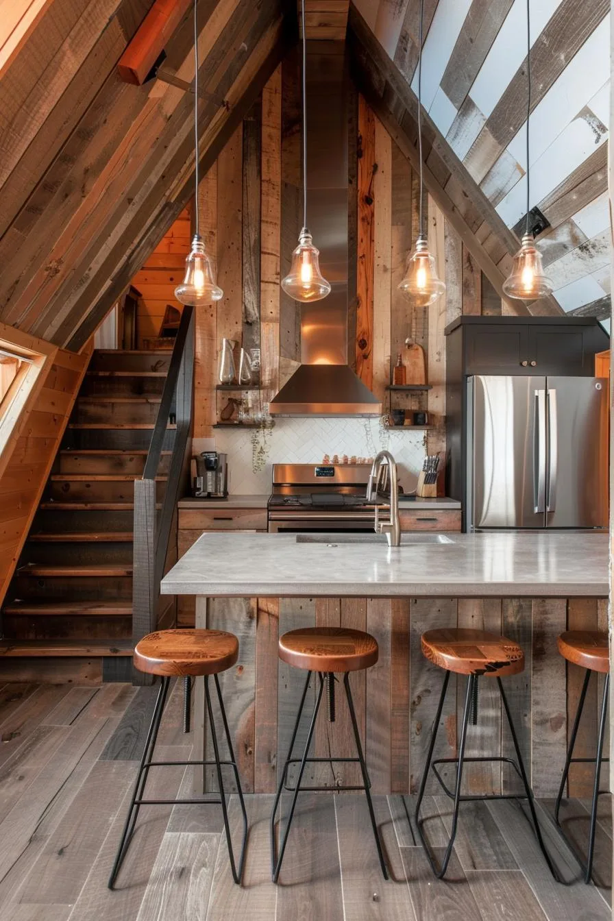 a frame house rustic decor