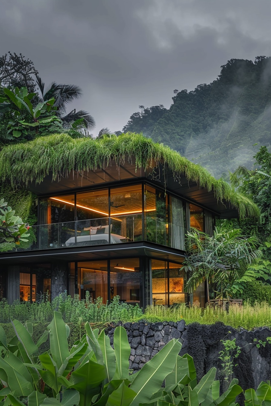 lush green roof