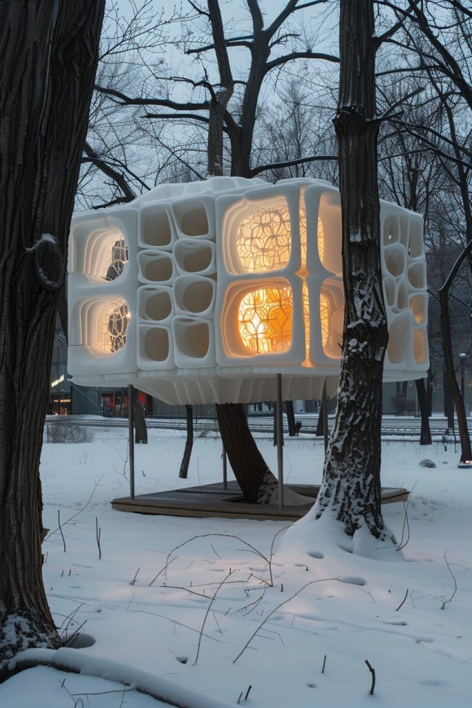 3d printed cube cabin