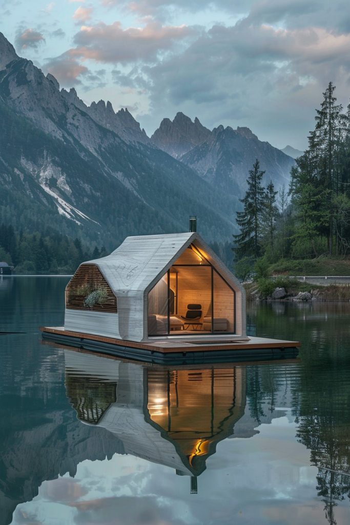 3d-printed floating cabin