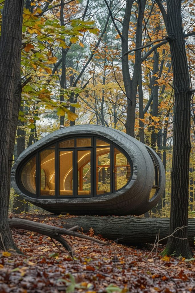 3d-printed glass cabin