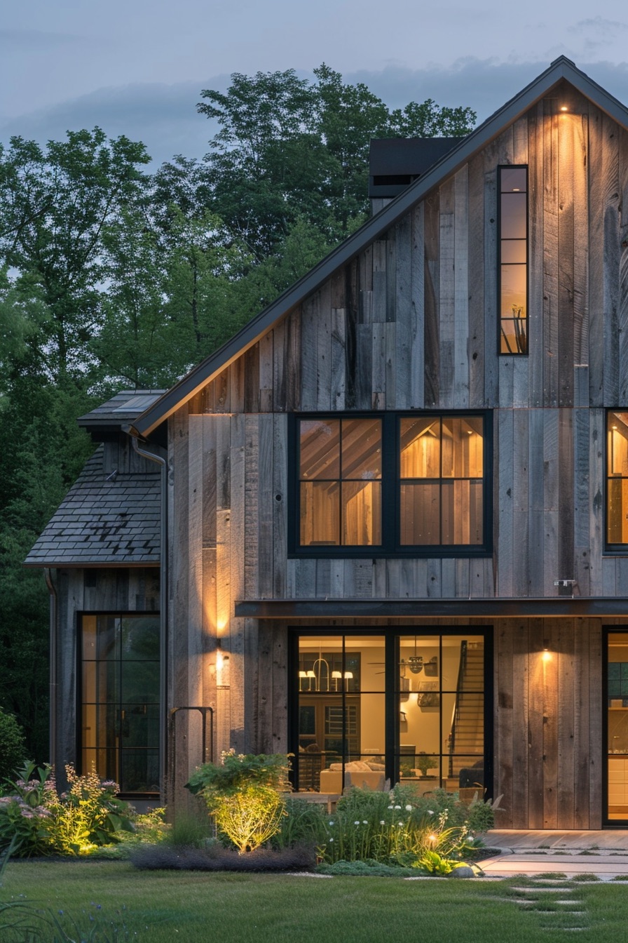 barn house reclaimed wood siding