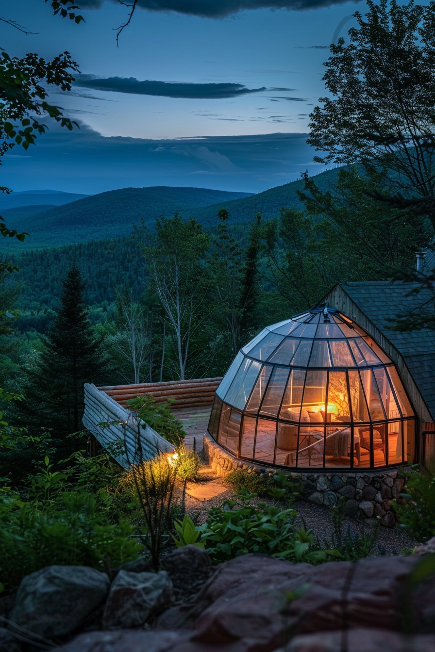 glass dome sunroom