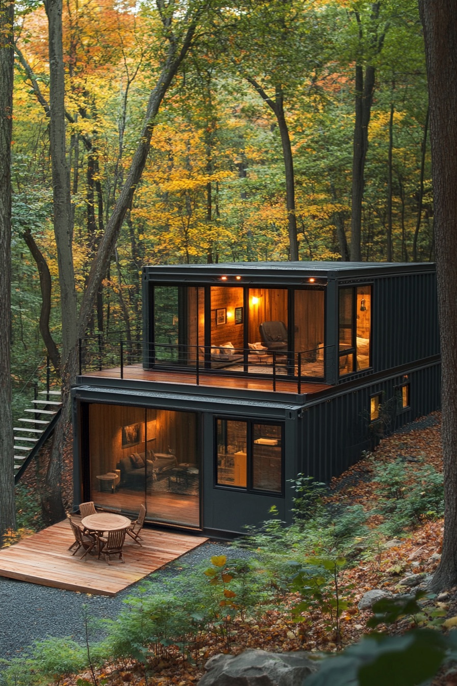 shipping container house cabin 1