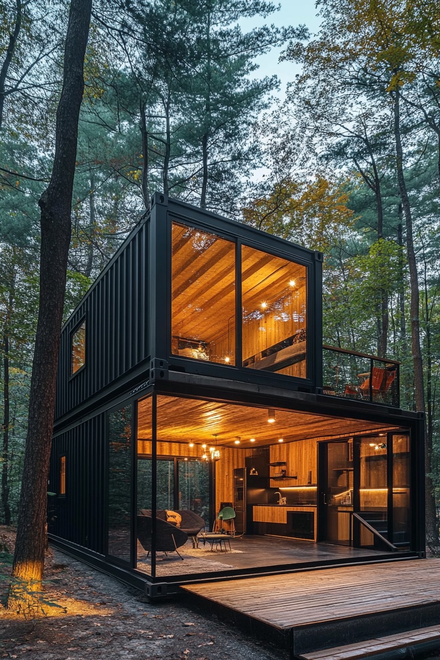 shipping container house cabin 3