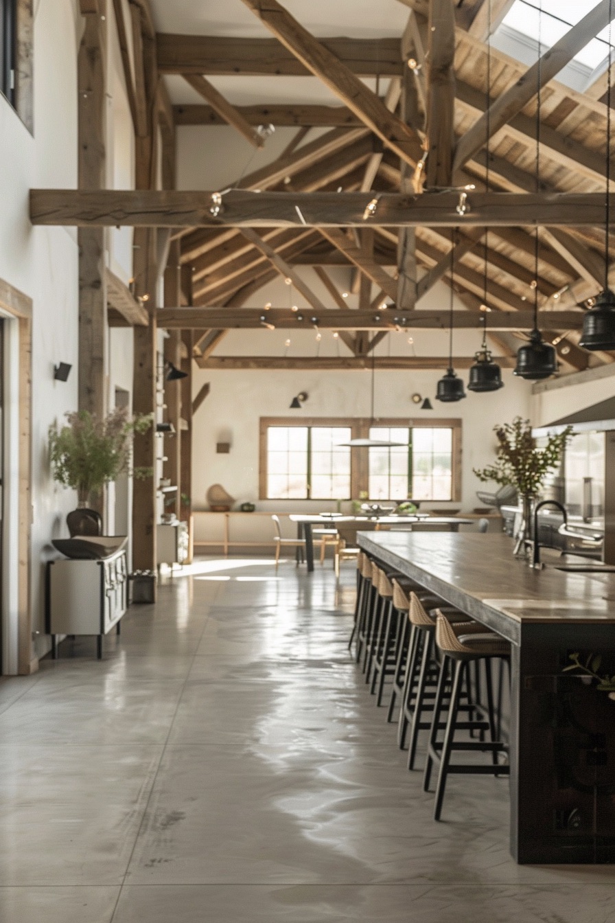 barn loft beam ceiling