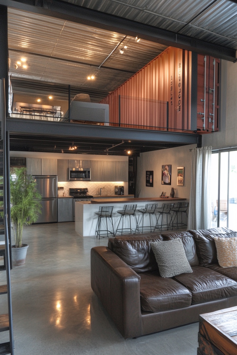 shipping container loft 3