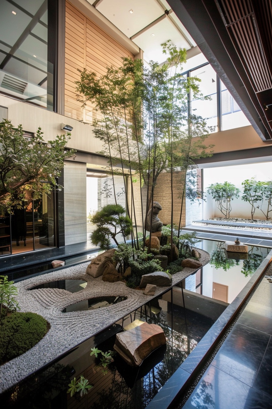 zourtyard house zen atrium