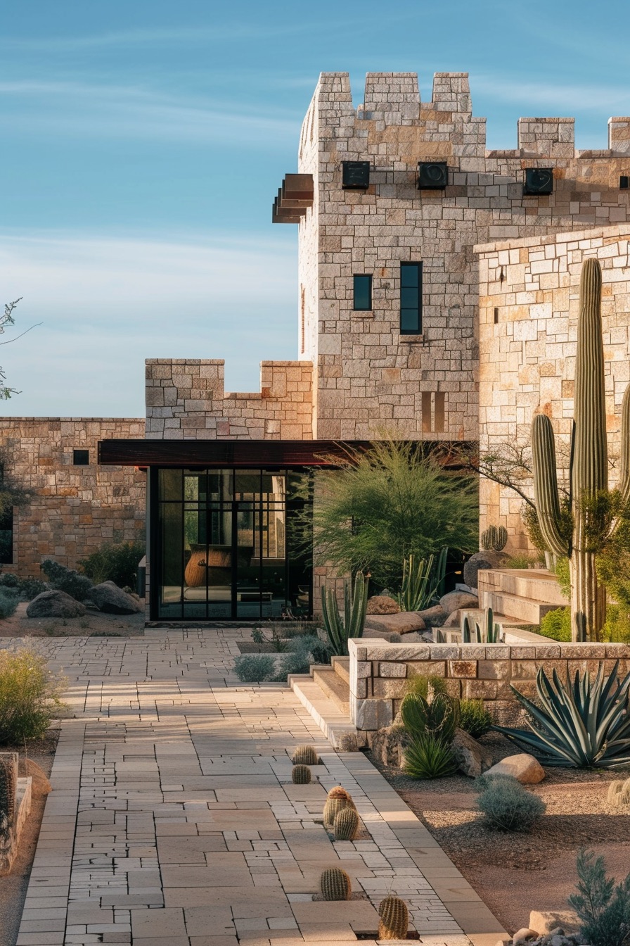 desert mansion yard