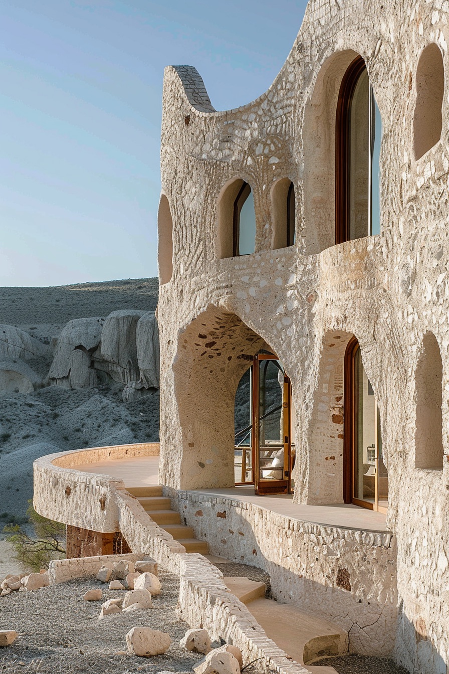 unique desert mansion