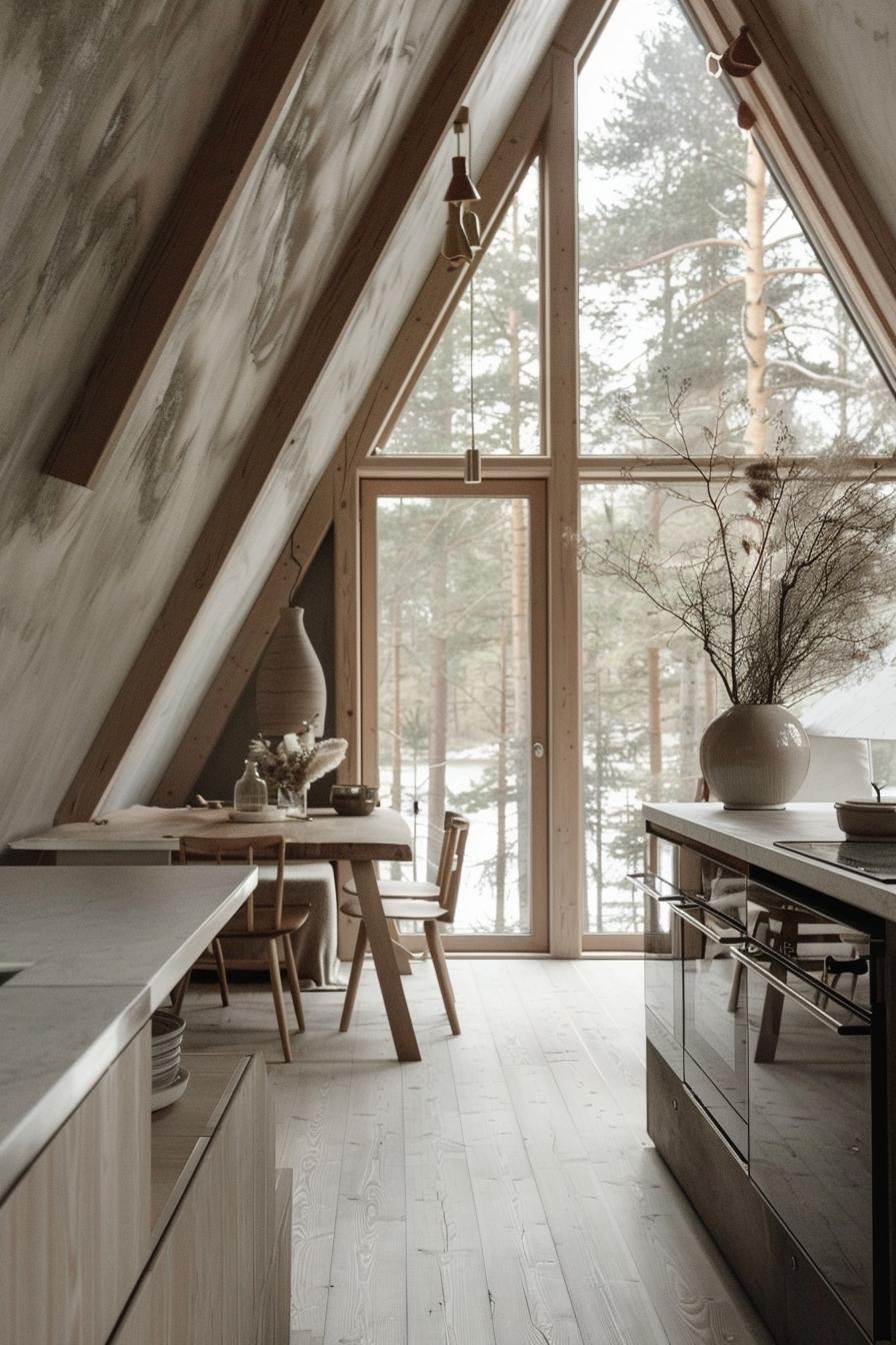 scandinavian a frame kitchen