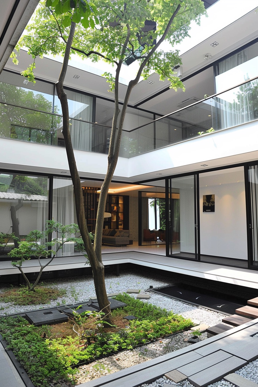 courtyard house balconies