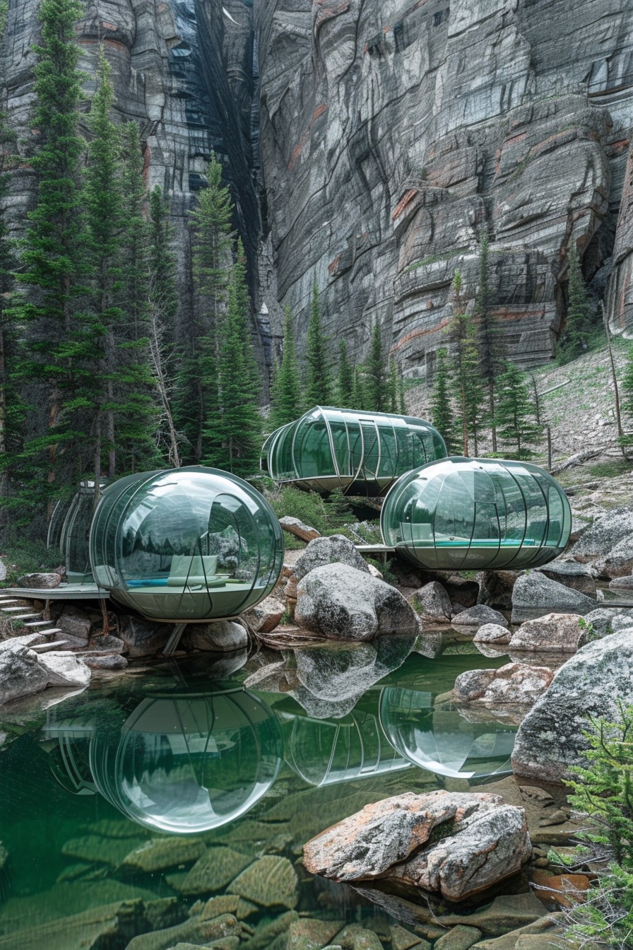 mountain lake pods