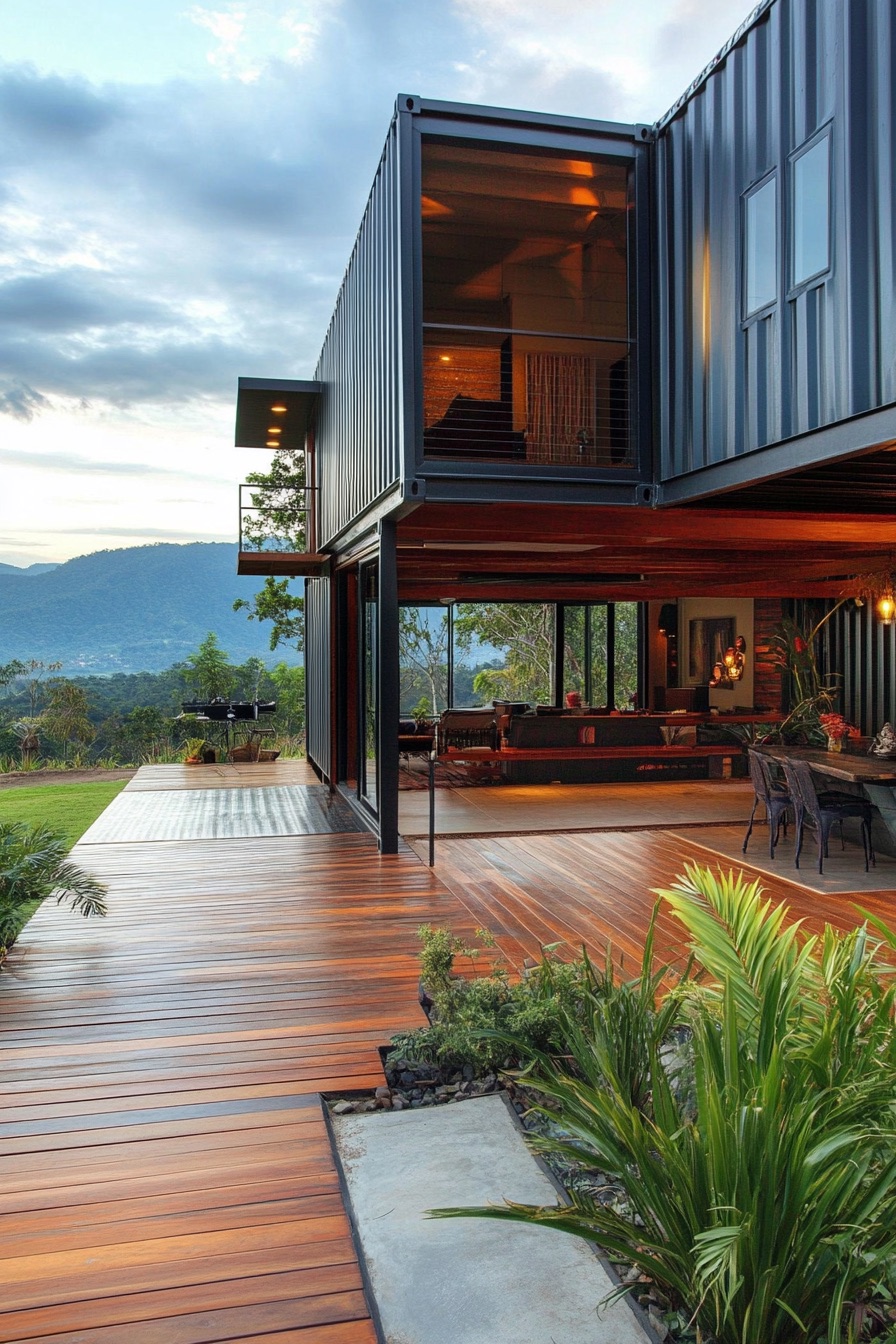 shipping container house tropical 4