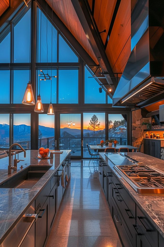 a frame loft kitchen