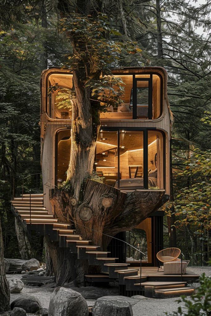 cabin in a tree