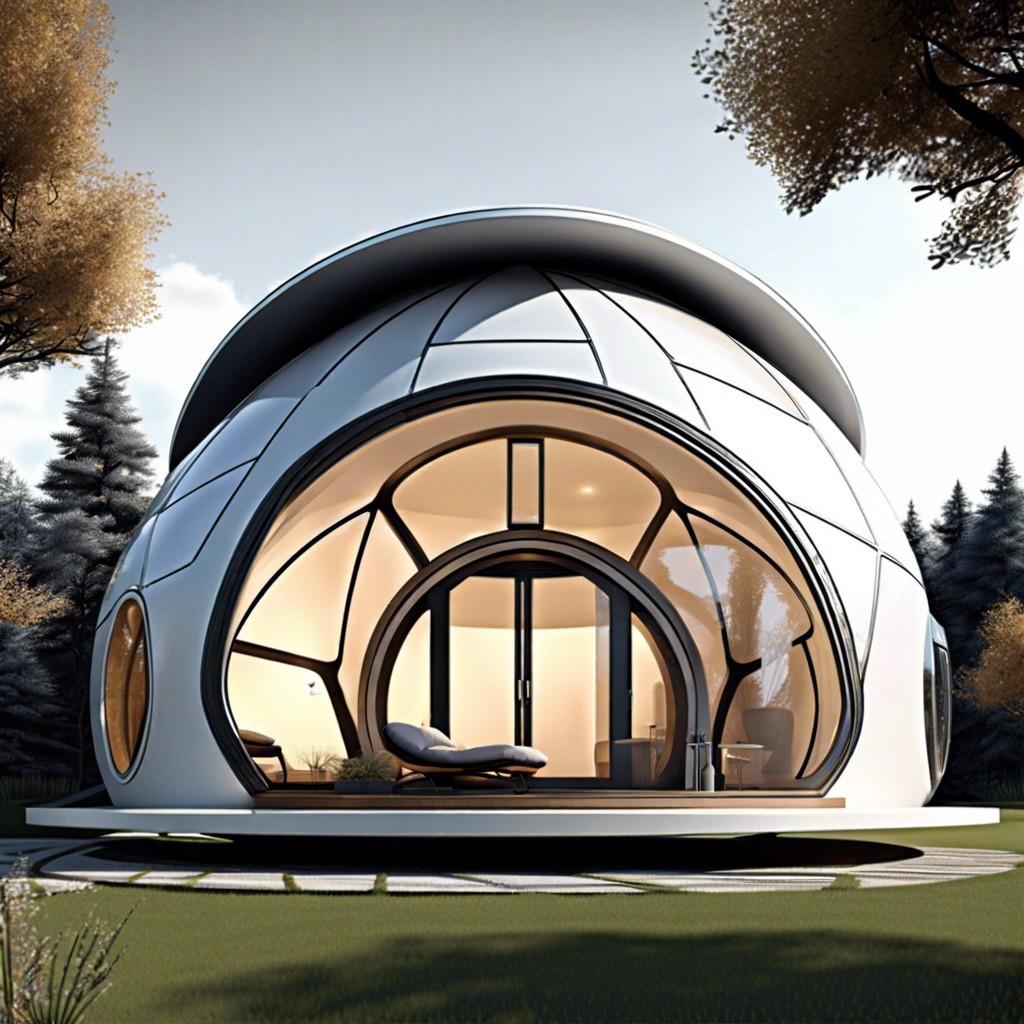 futuristic dome shelter