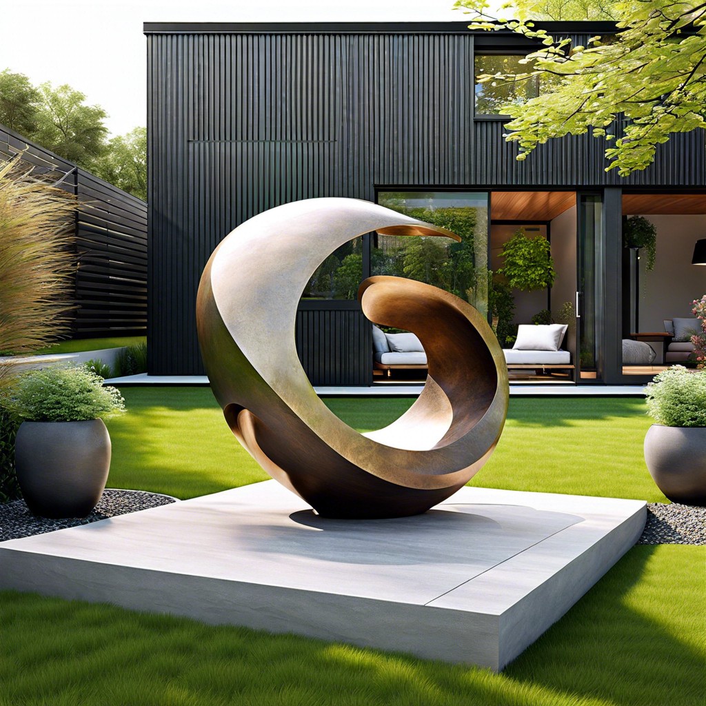 garden sculpture focal point