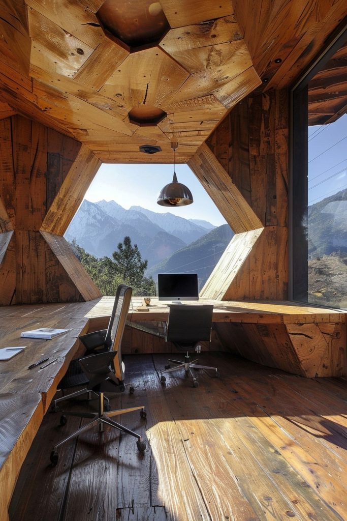 geometric home office