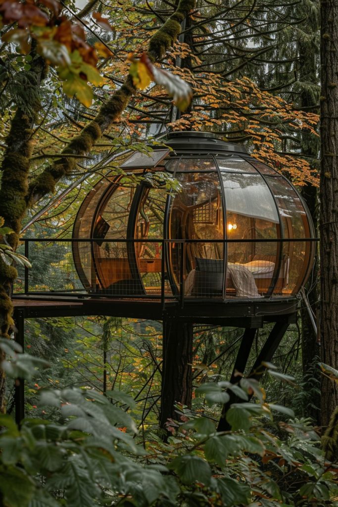 glass dome cabin