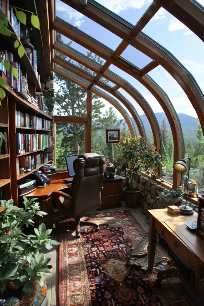 greenhouse style home office