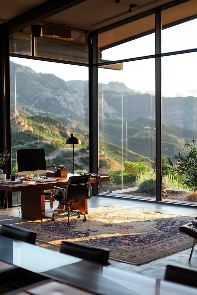 hillside home office