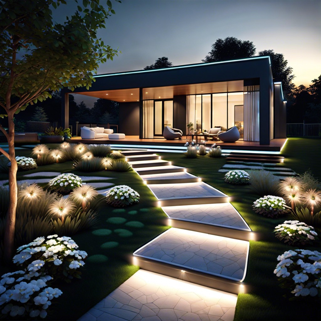 led lit walkways