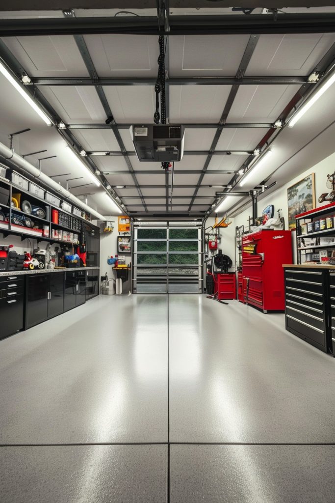 modern garage workshop