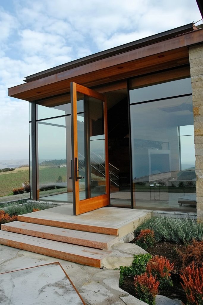 modern house pivot doors