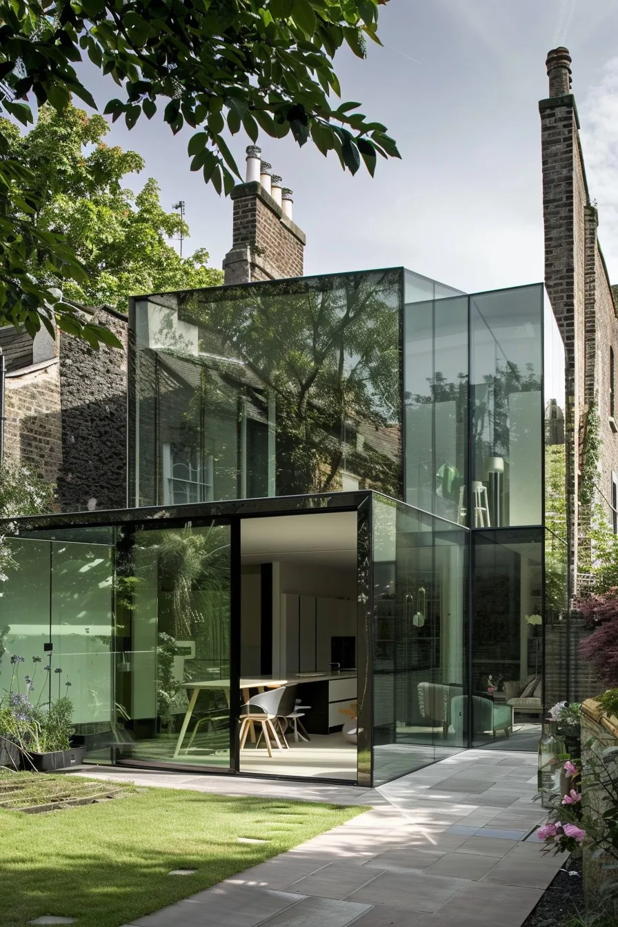 modern house uses old walls