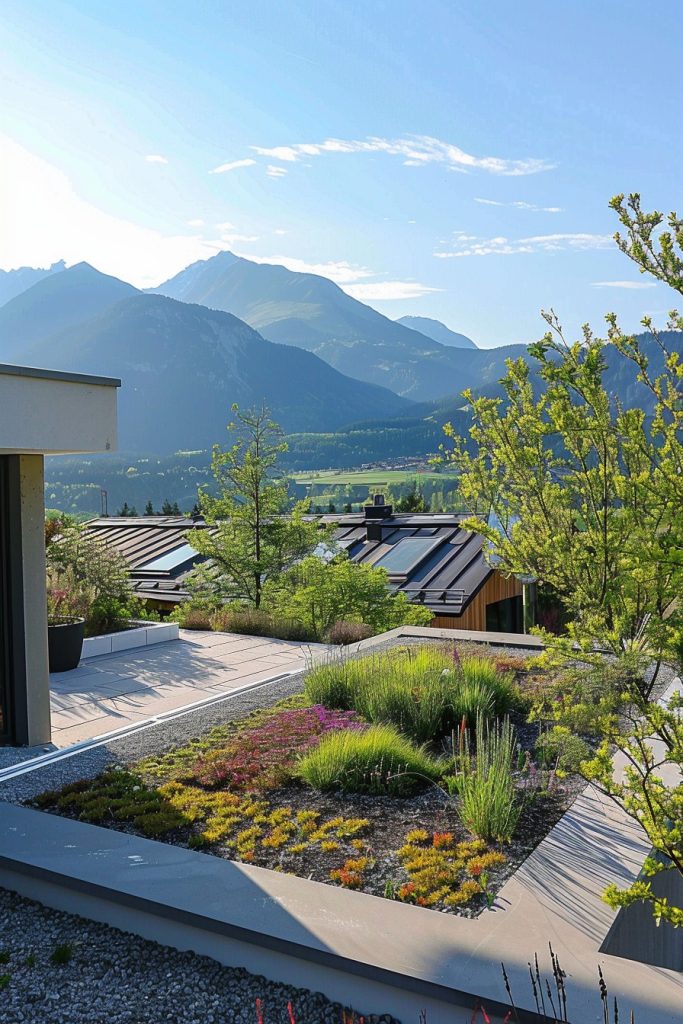 mountain home garden views